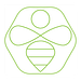 GreenBees_Logo_SQUARED_ohne_Schrift_white