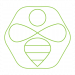 GreenBees_Logo_SQUARED_ohne_Schrift_white
